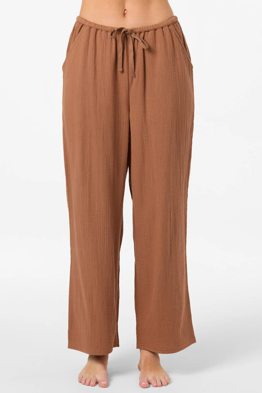 brenda gauze pant brown