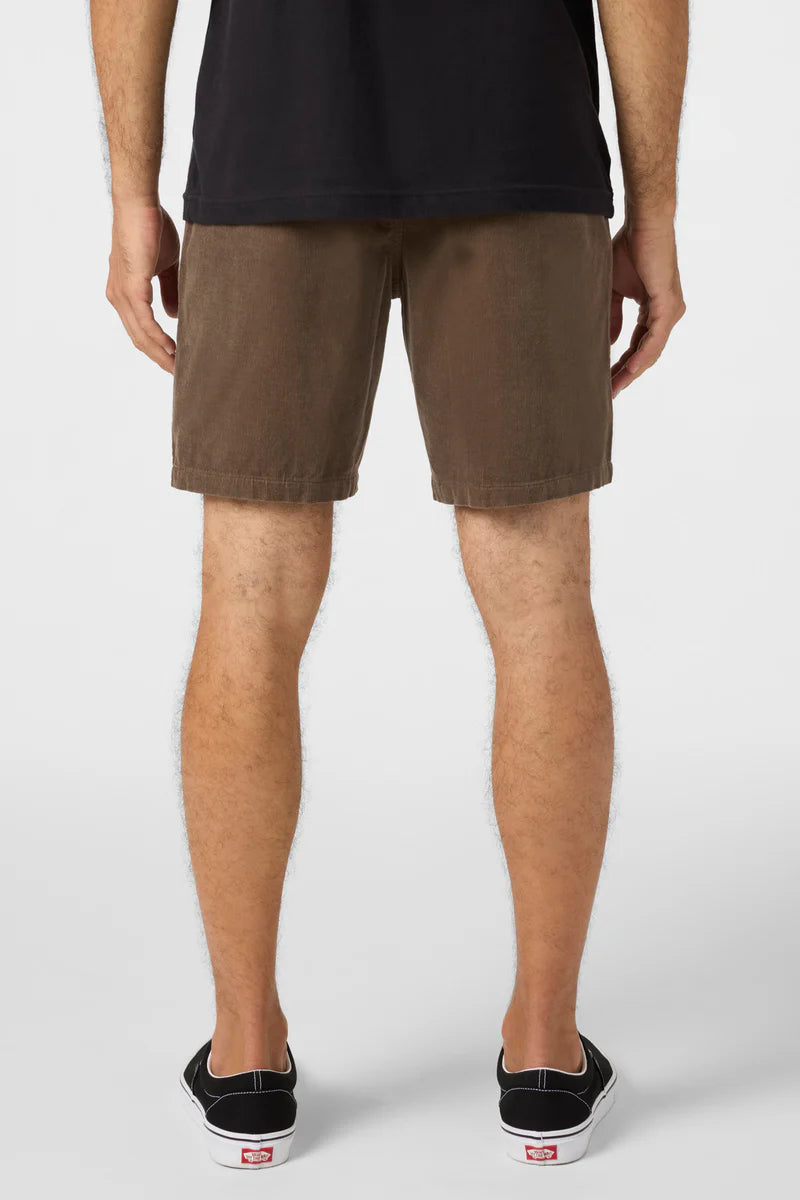 oneill og cord short chocolate