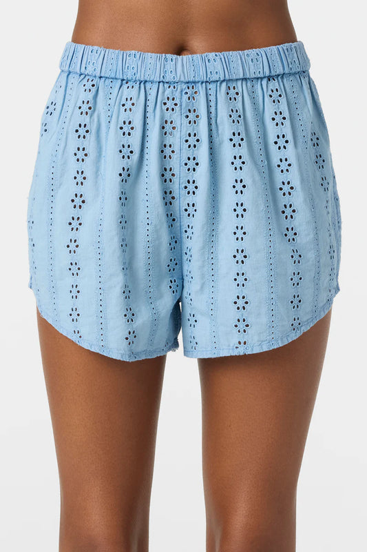 pam blue eyelet short