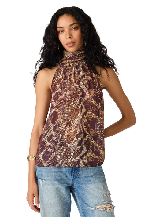 alexane snake print top