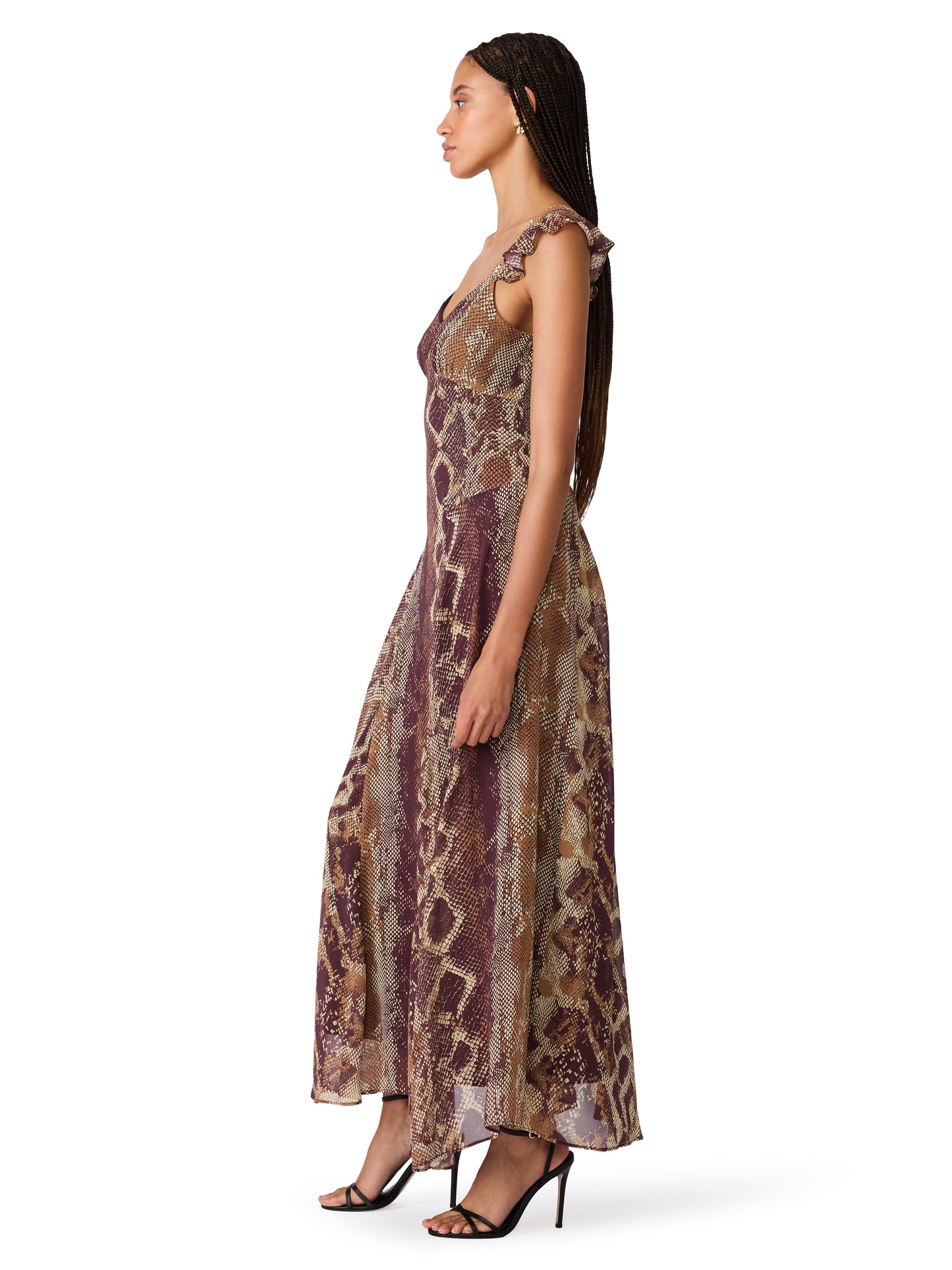 estella dress snake print