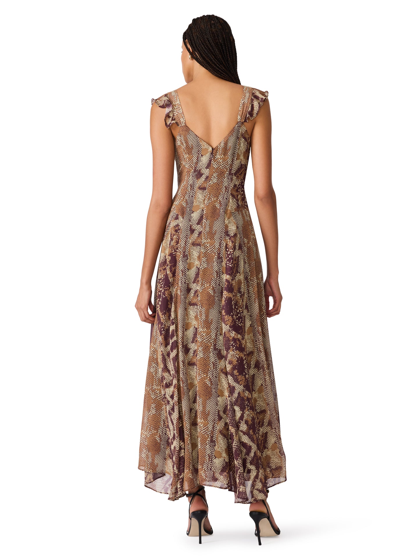 estella dress snake print