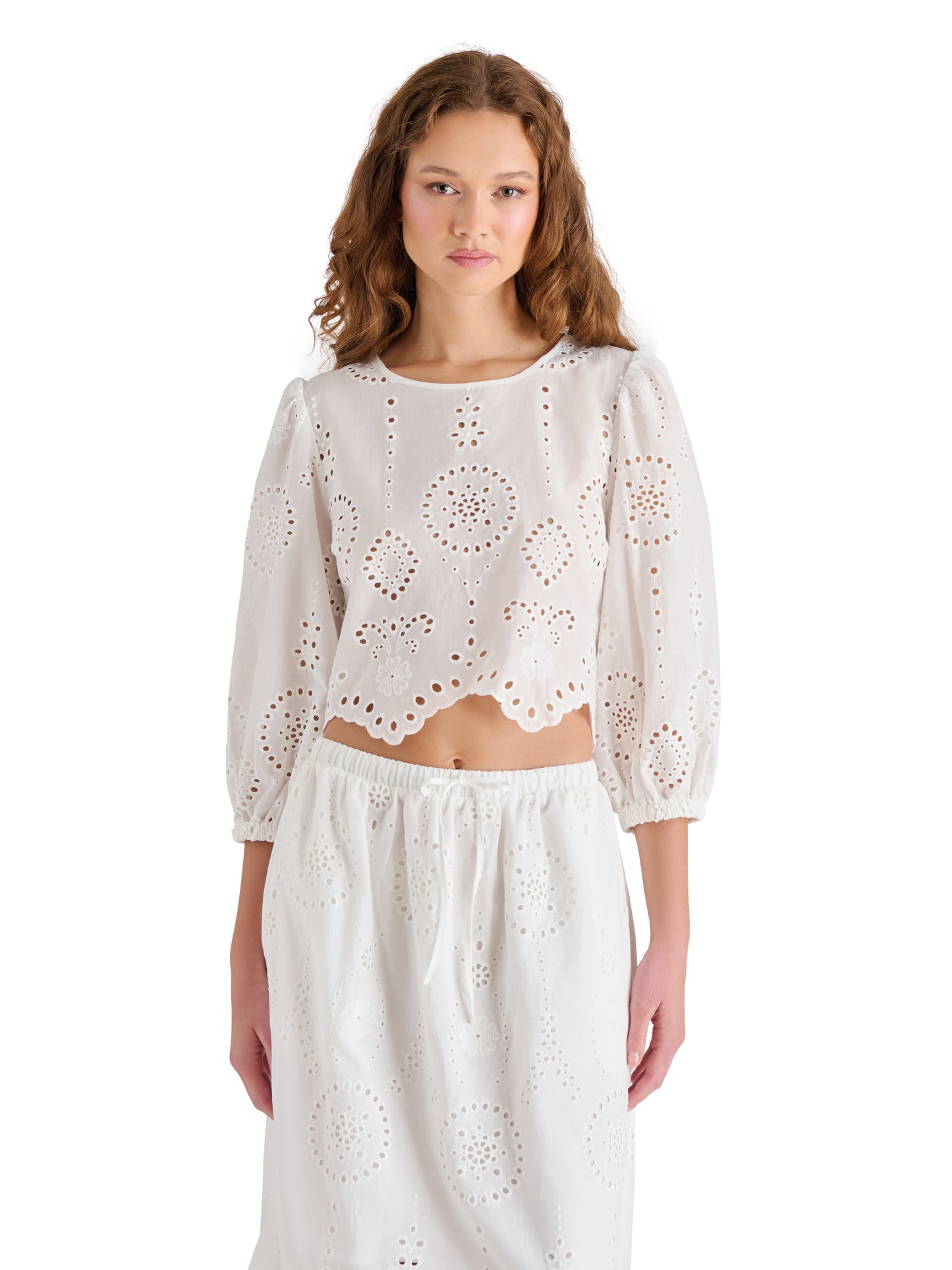 meera eyelete blouse