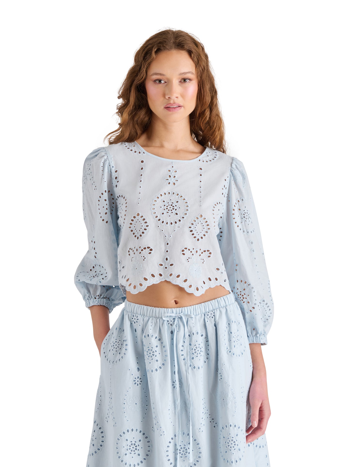 meera eyelete blouse