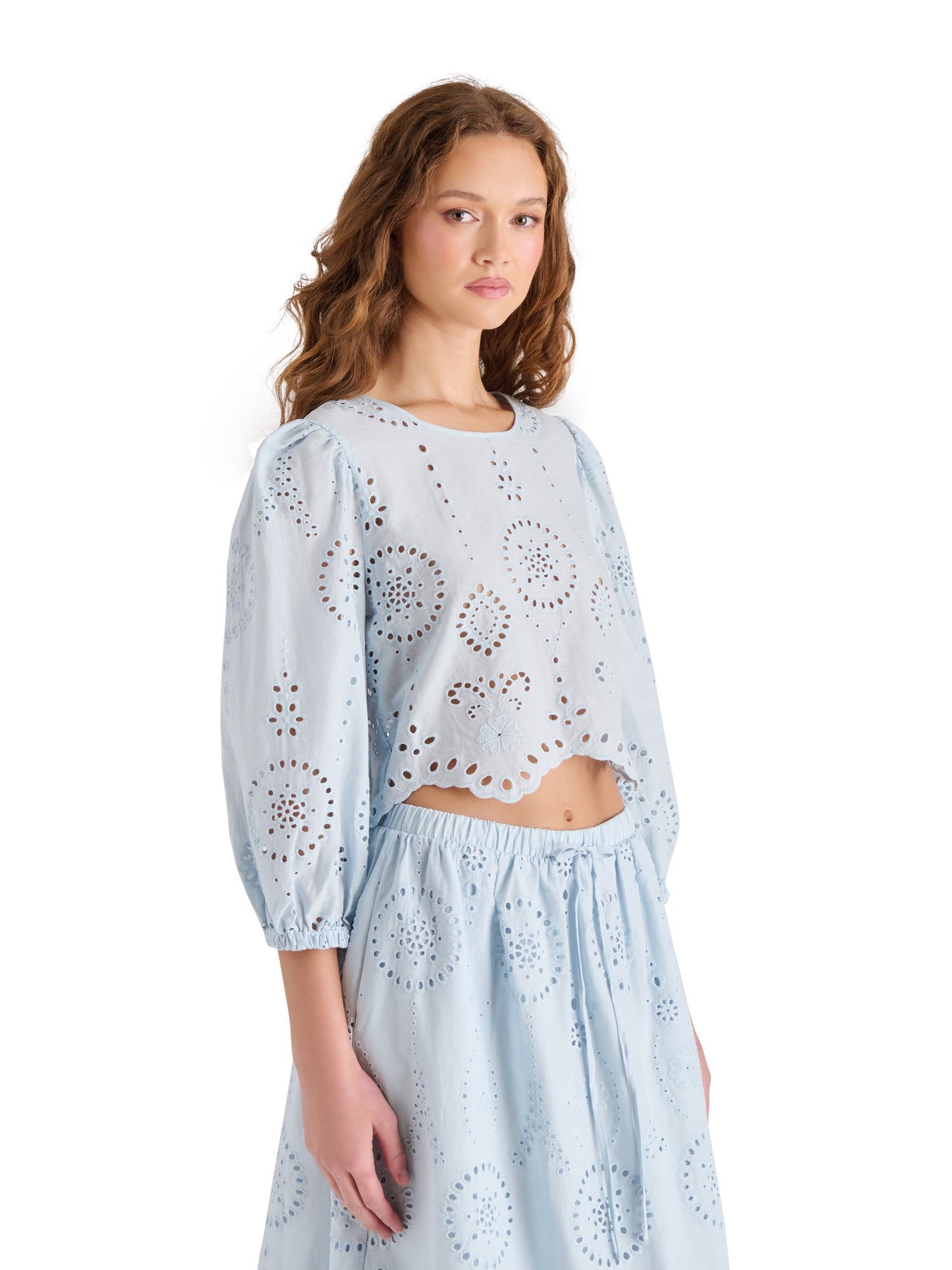meera eyelete blouse