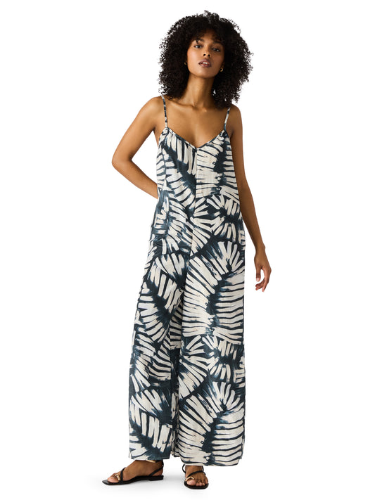 desdemona satin printed jumpsuit