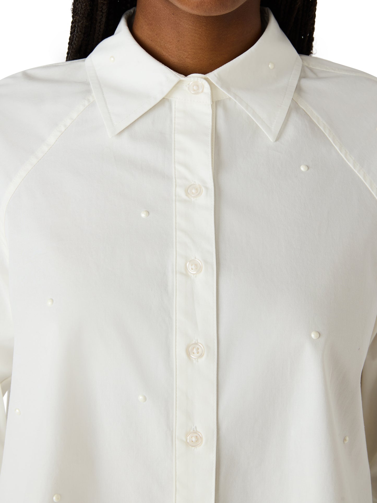 Tess pearl buttondown