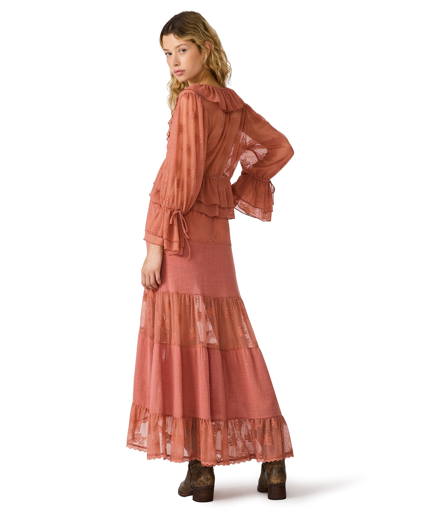 montana lace top canyon rose