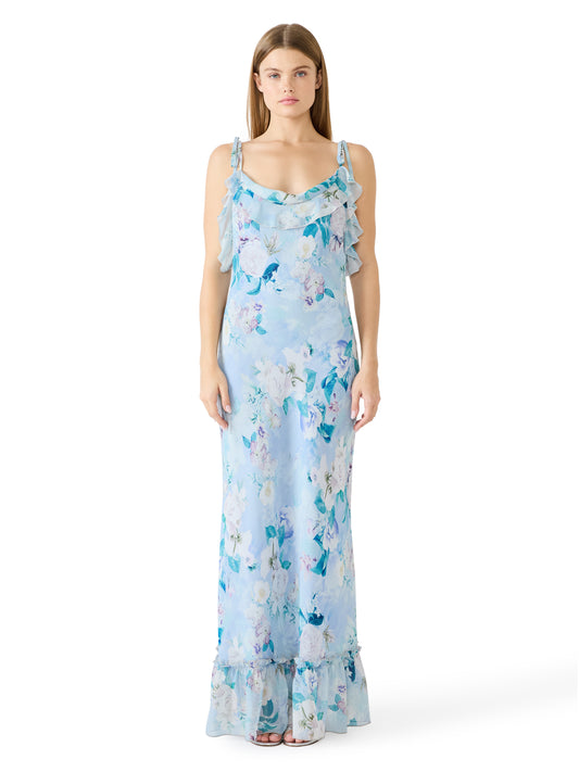 Malenna Dress-Bloom blue