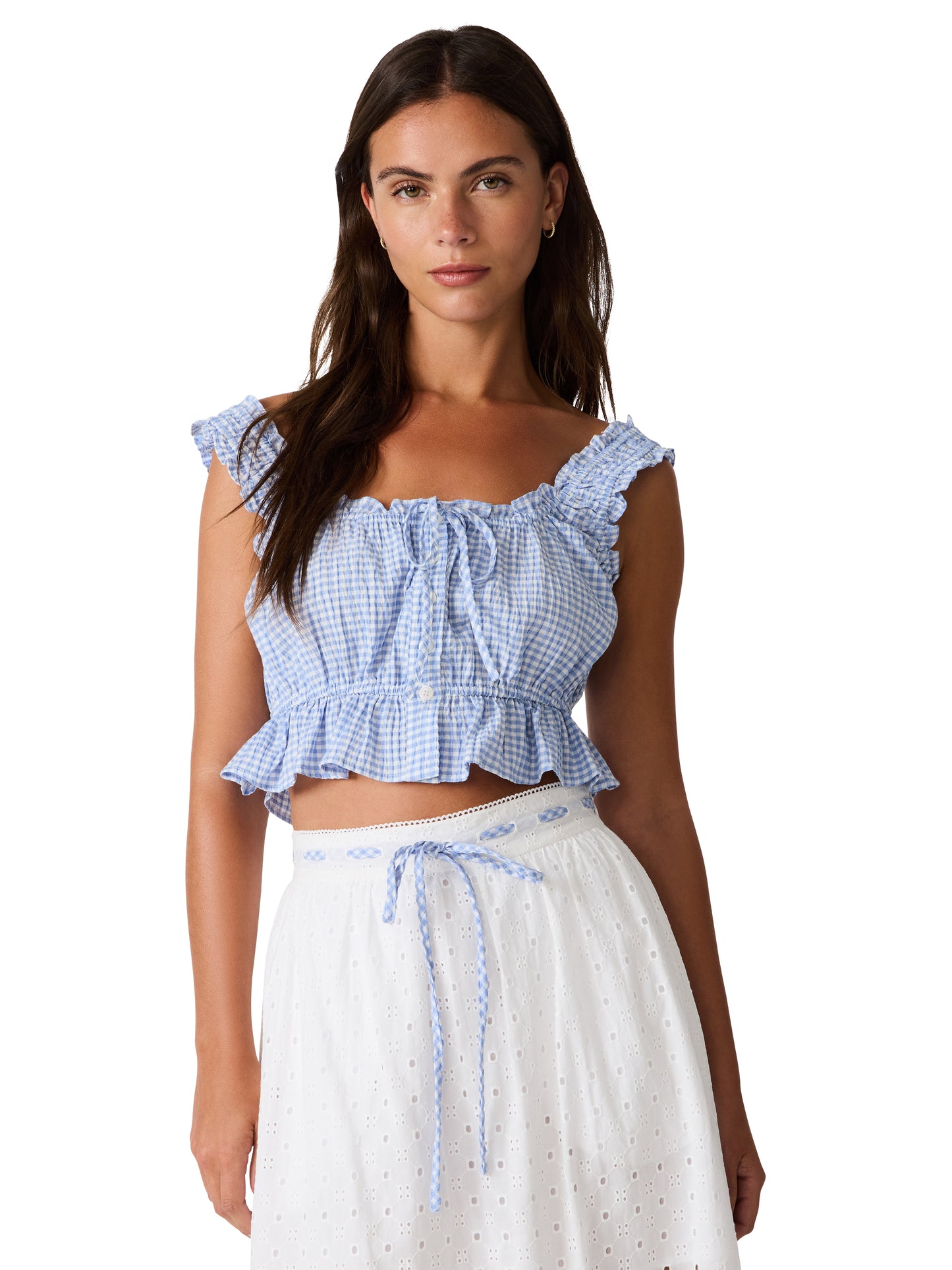 brooklyn gingham crop