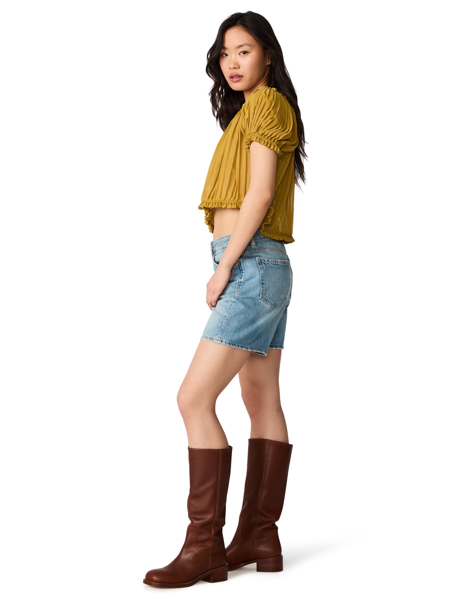 theodora top thyme green