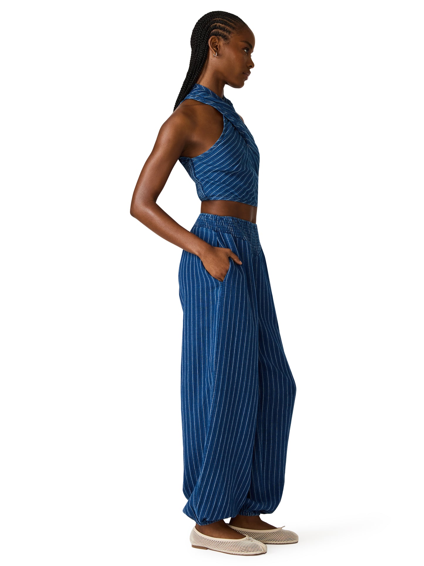 tillie pant miexed indigo