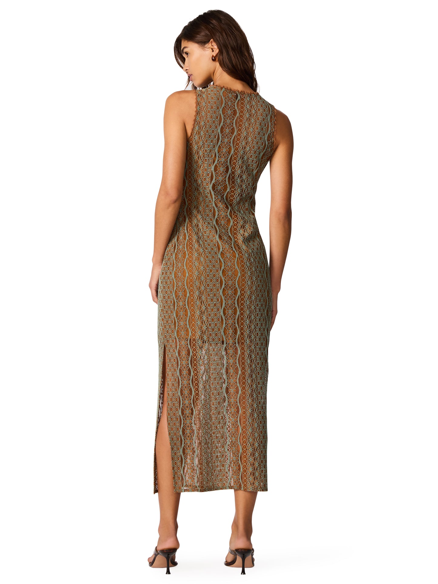 nyssa dress rust+teal