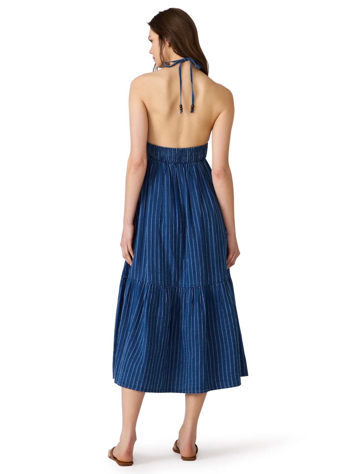 lucky dress mixed indigo
