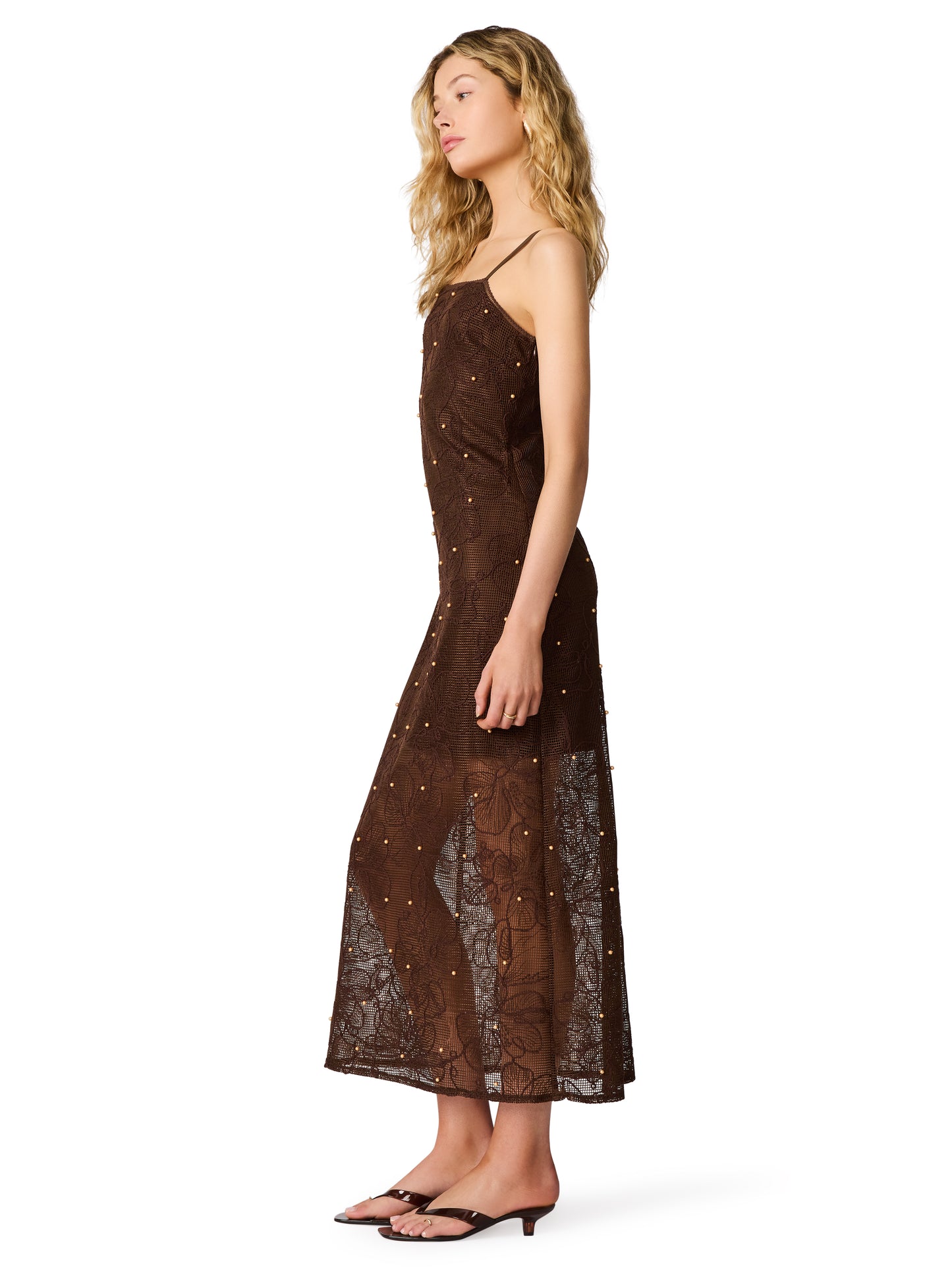 maureen dress chicory coffee