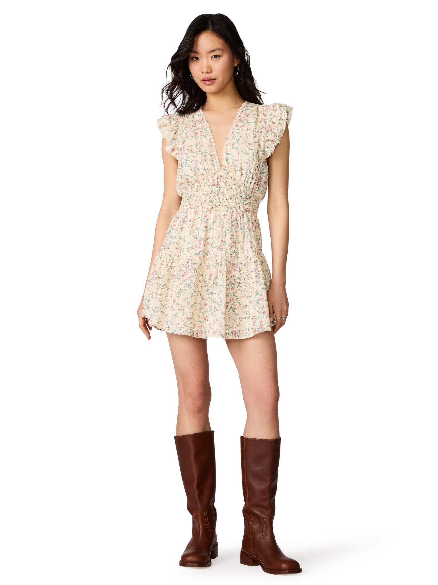 luciene ditsy floral dress