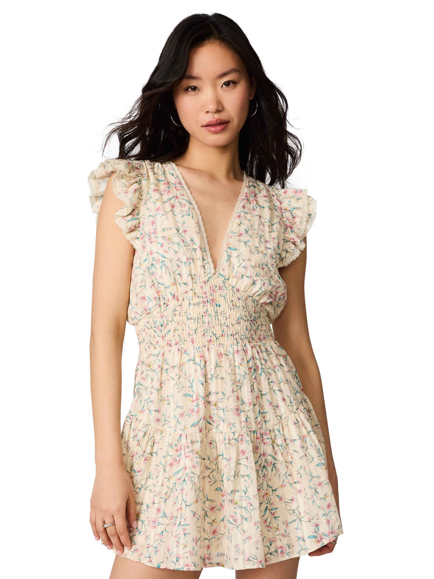 luciene ditsy floral dress