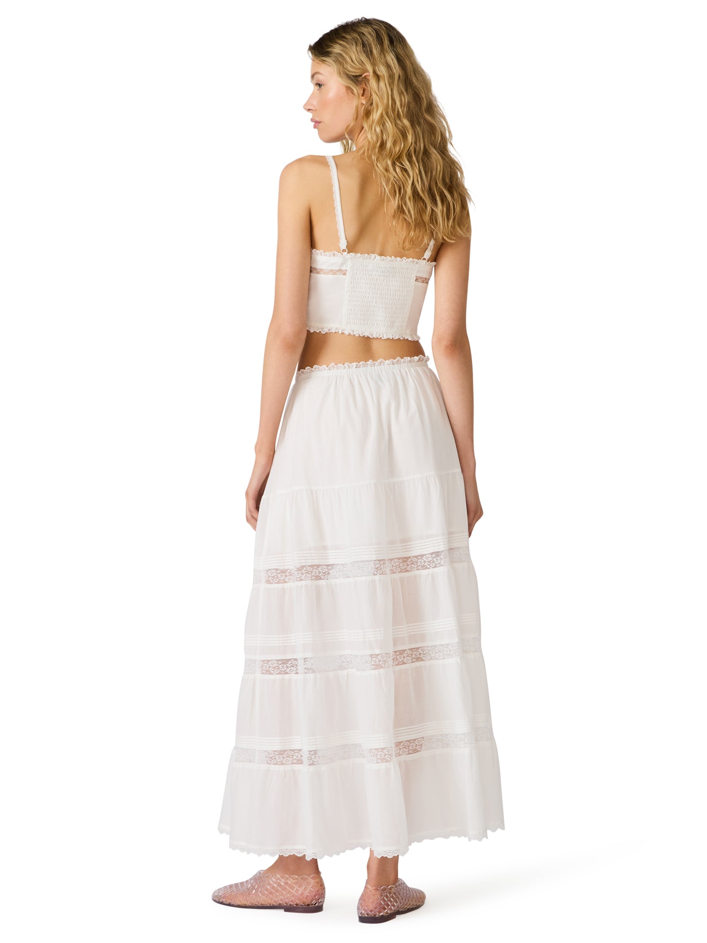 elisse white skirt
