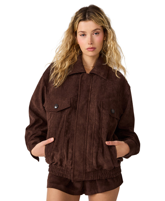 henson jacket chocolate suede