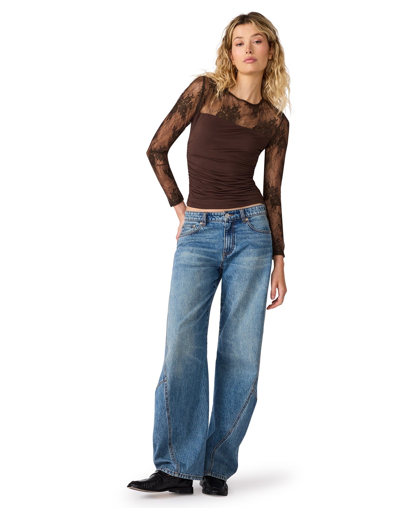 reese knit top dark espresso