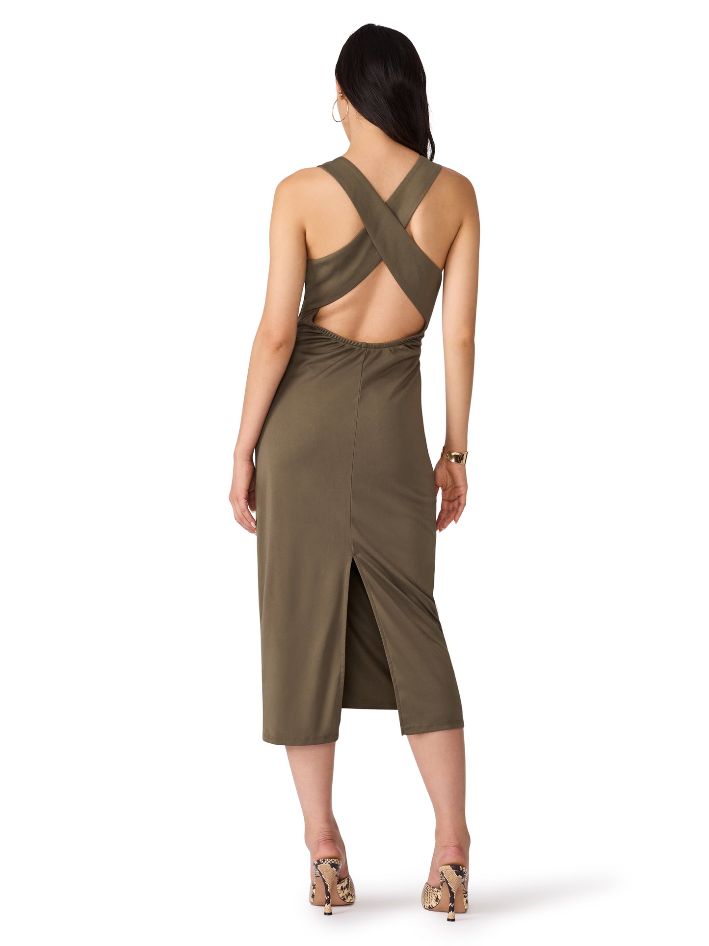 isabella dress olive