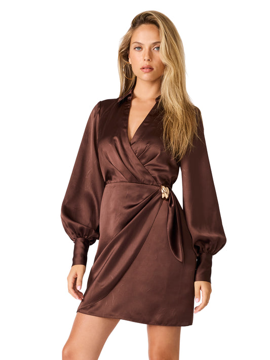 ailani chocolate mini dress