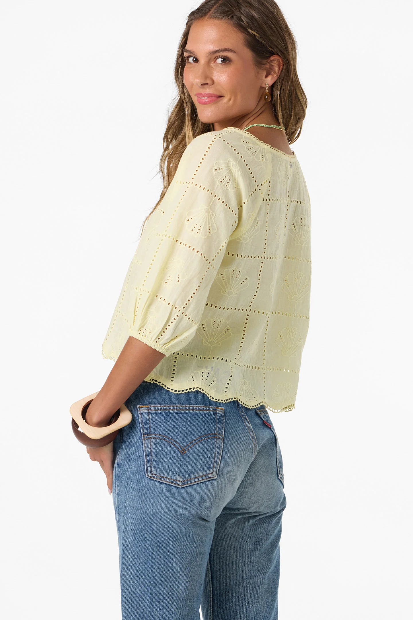 flora top citron yellow