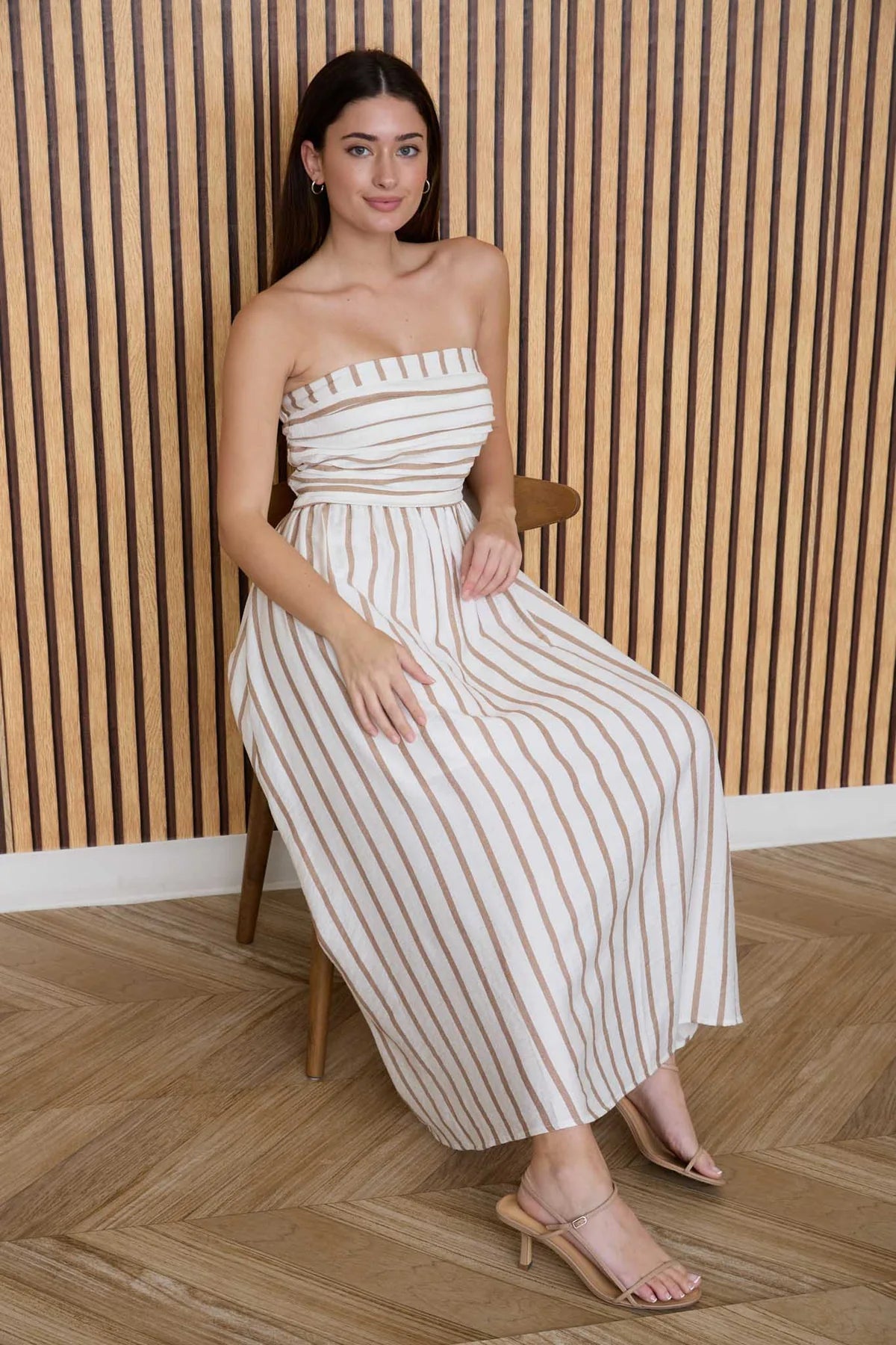 marcy oat strapless dress