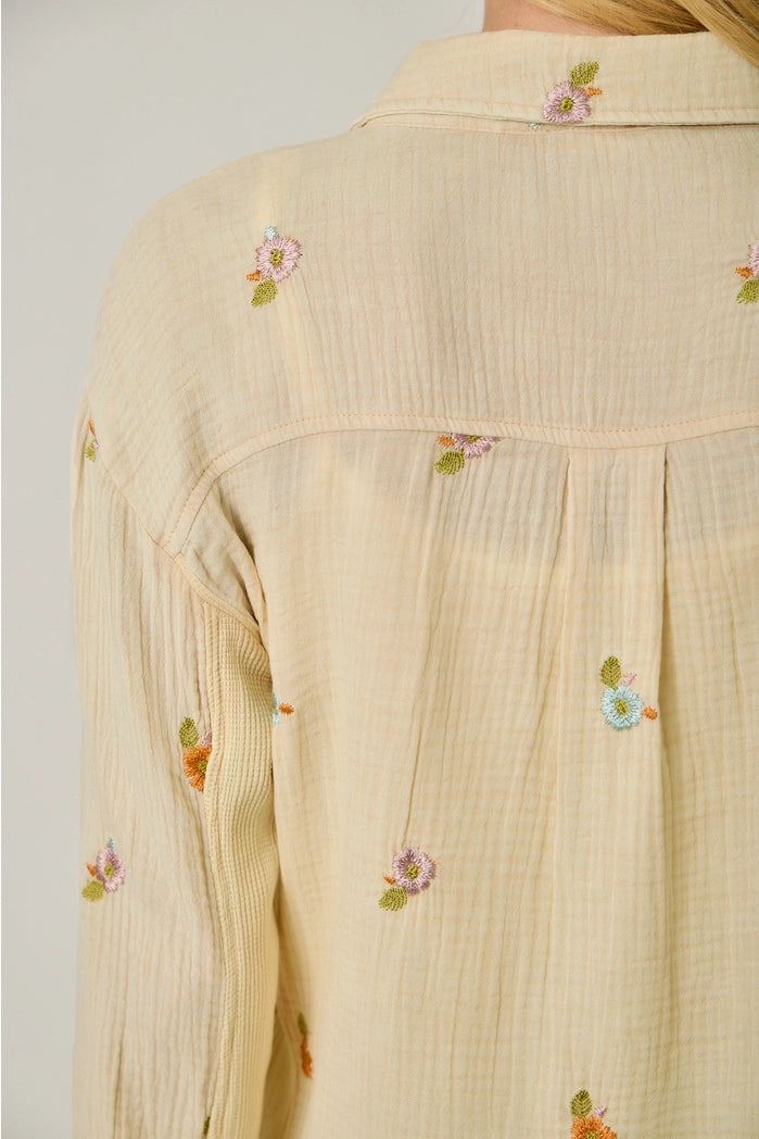 lily floral embroidered jacket