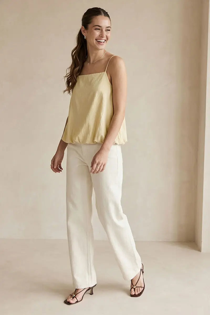 billowy bubble hem cami top
