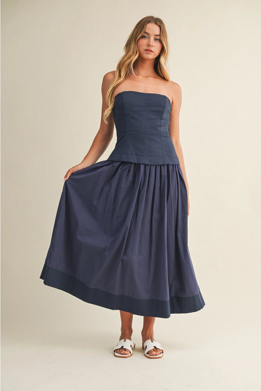 navy going to the chapel dress