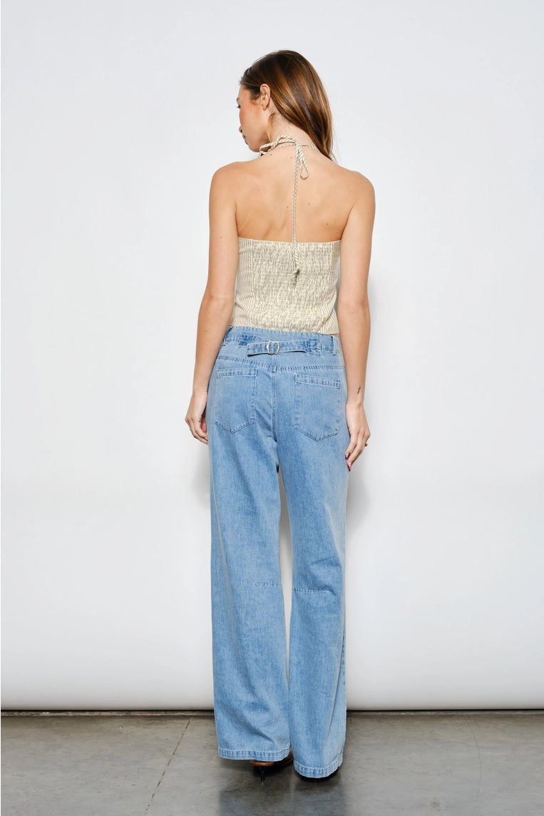 flynn beaded halter tank