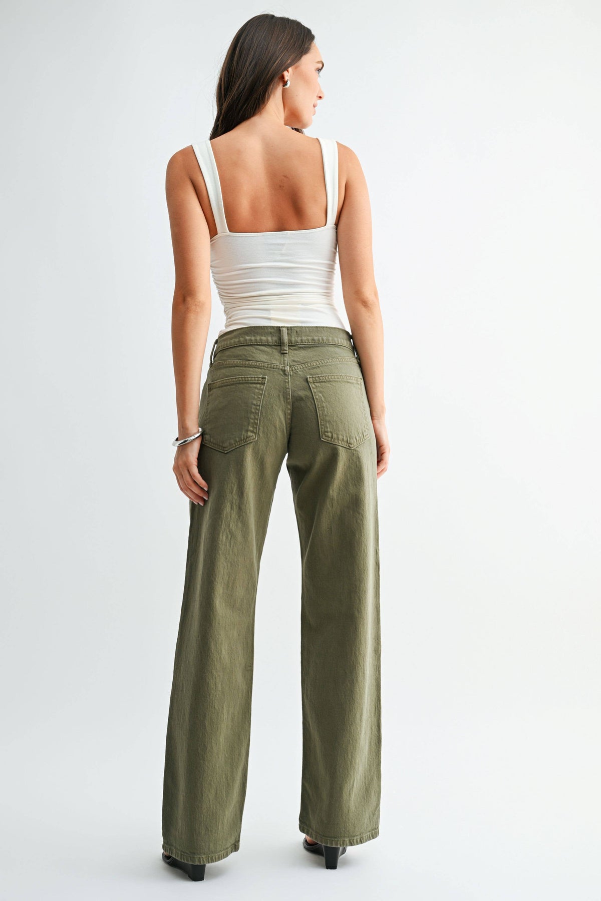 hunter green lowrise relaxed