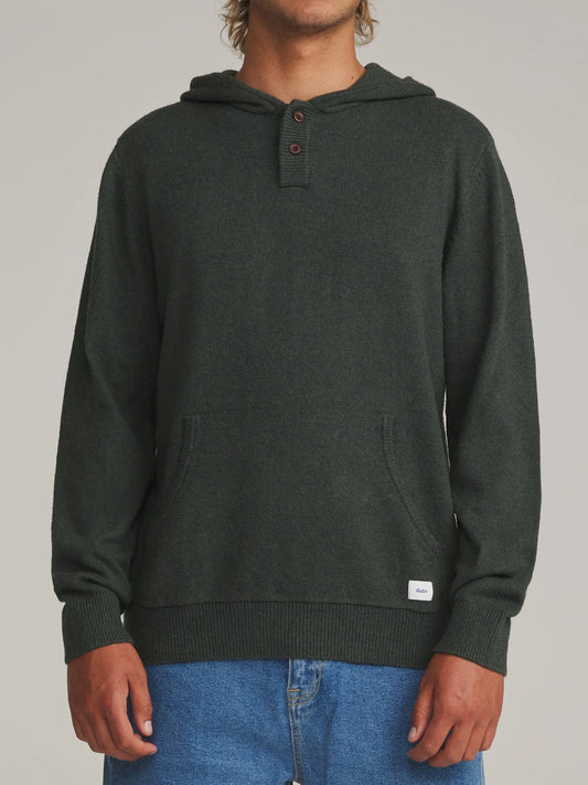 hayes hooded sweater green