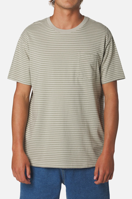 finely pocket tee mineral gray