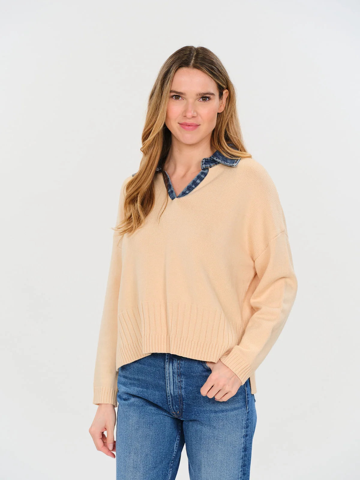 eileen mixed media sweater